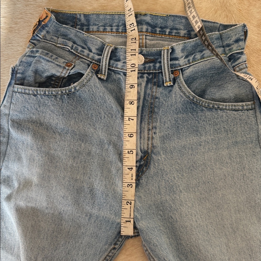 Customized pair of Levi’s 505 jeans into
About a size 26 vintage denim - Picture 9 of 16